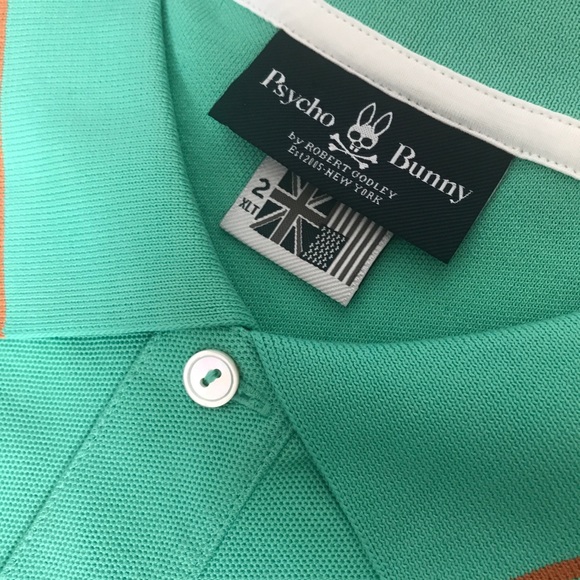 Psycho Bunny by Robert Godley Men Big and Tall Binfield Polo Shirt Florida 2XLT - Picture 6 of 13